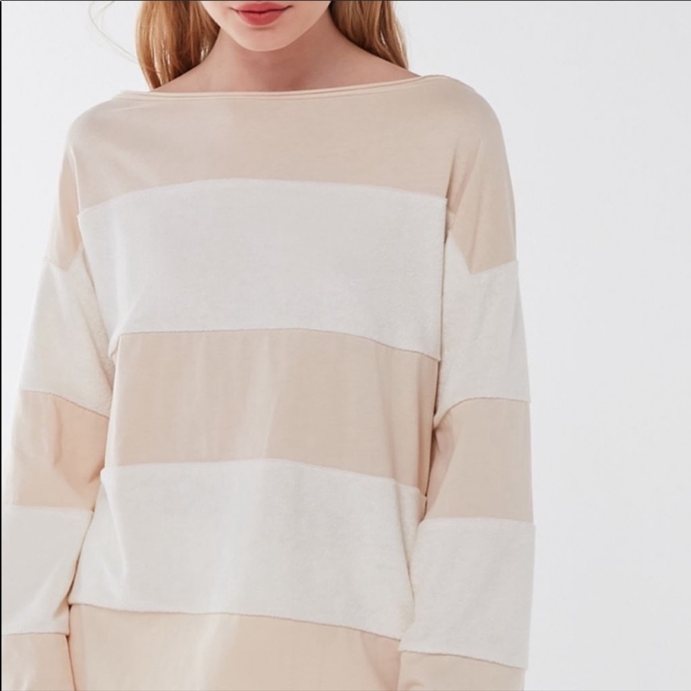 Out From Under Dean Textured Striped Long Sleeve